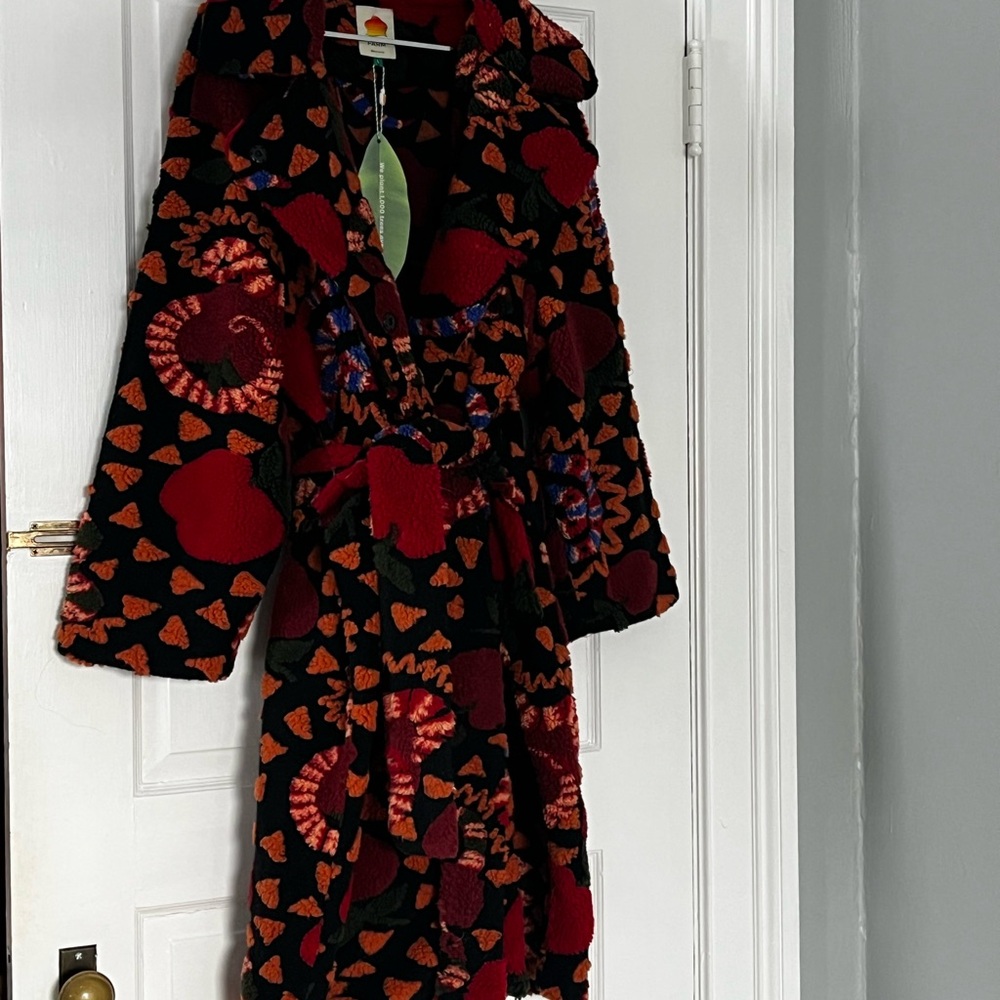 Farm Rio Snake Fruit Fleece Coat - Picture 3 of 3